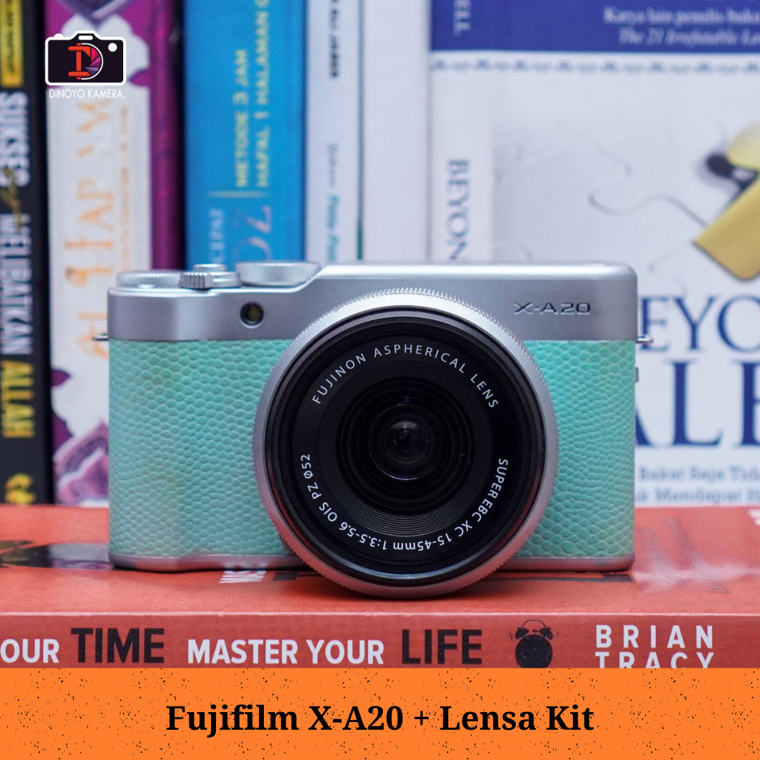 Fujifilm x a20 + kit 15 45mm (green mint)