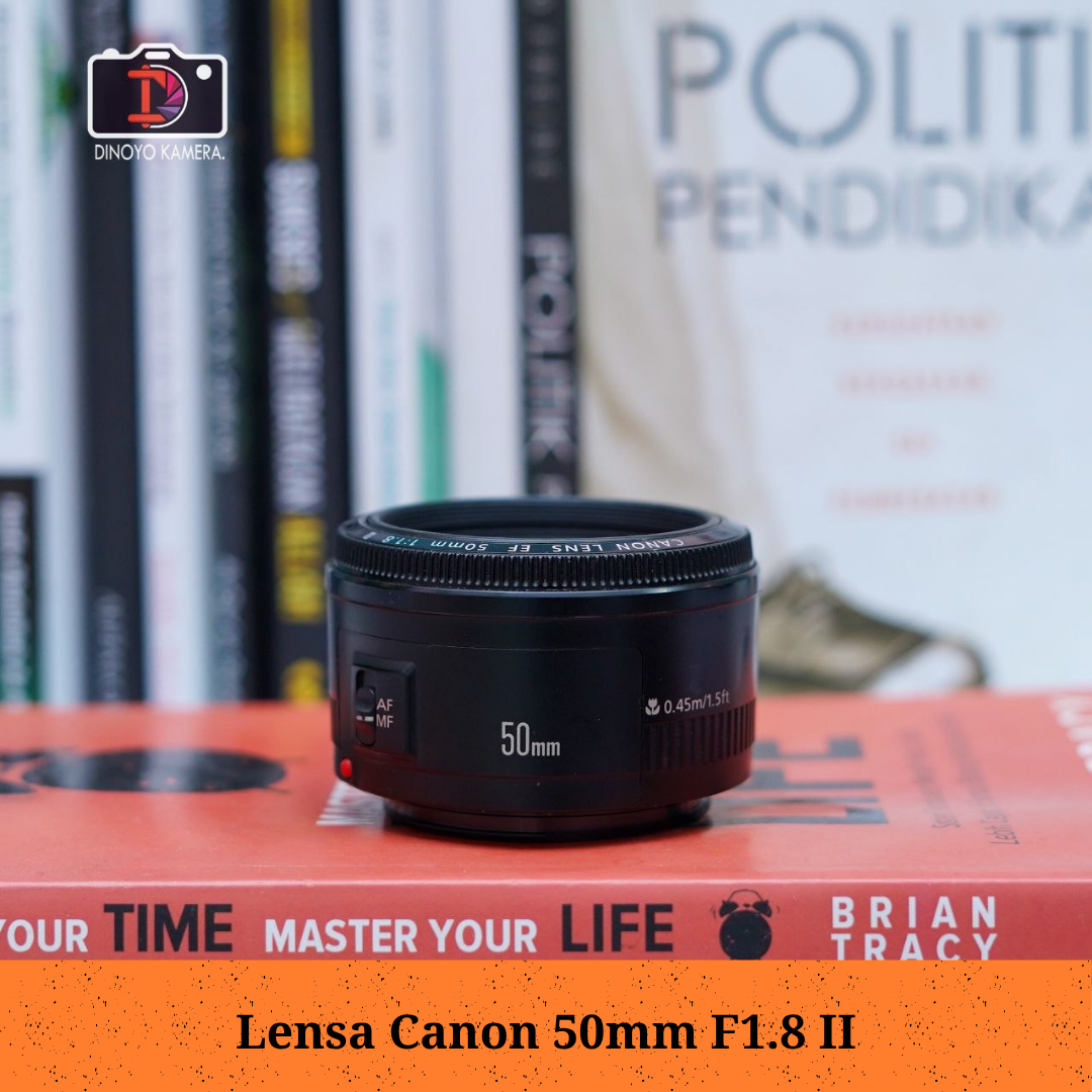 Lensa Canon 50mm F1.8 ii Kondisi Baik