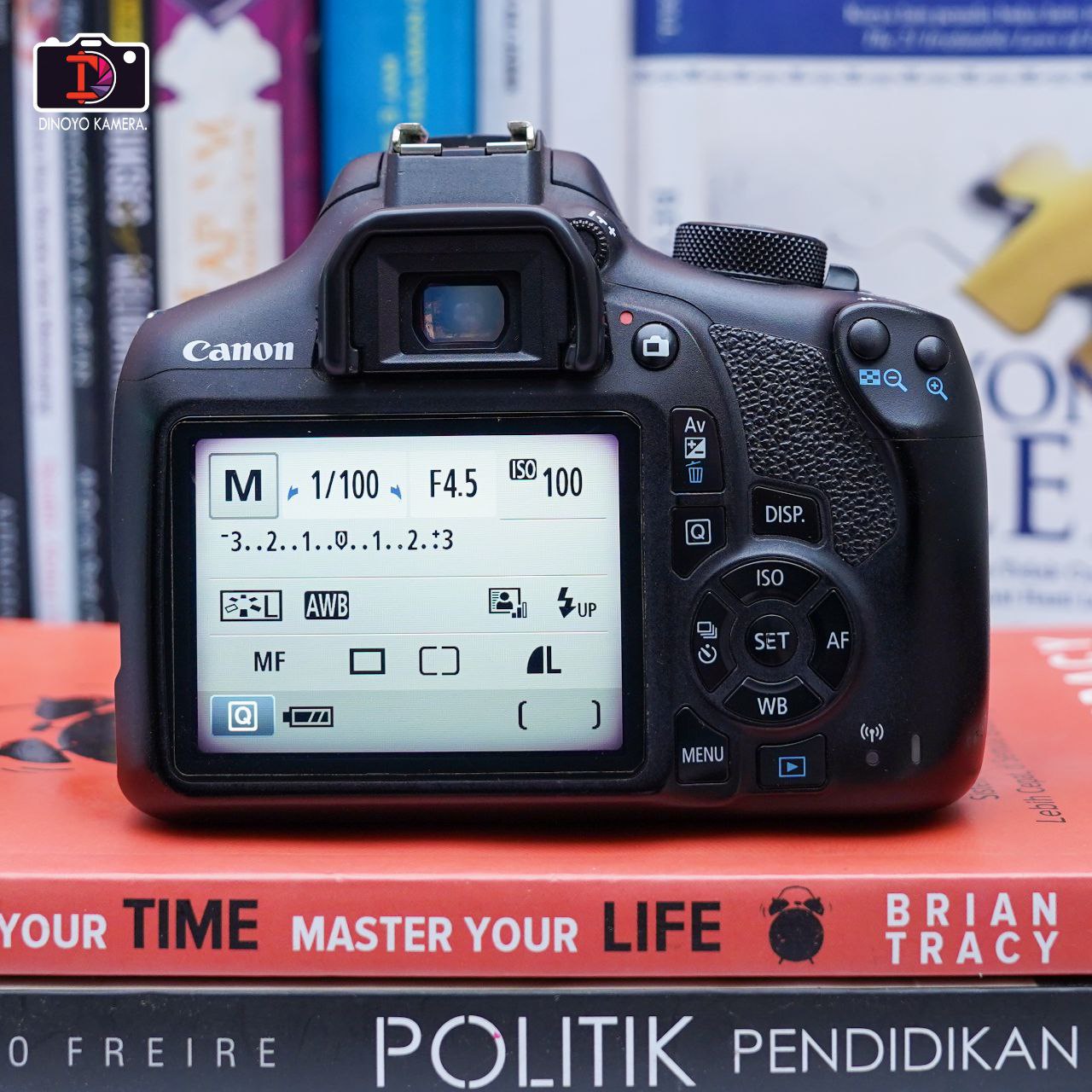 Canon 1300d + kit 18 55mm Kondisi ada minus