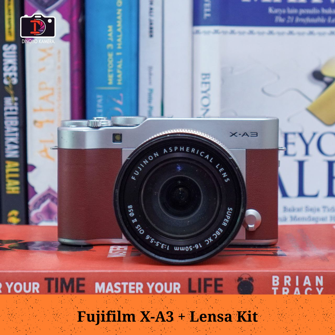 Fujifilm Xa3 + kit 16 50mm (brown silver)