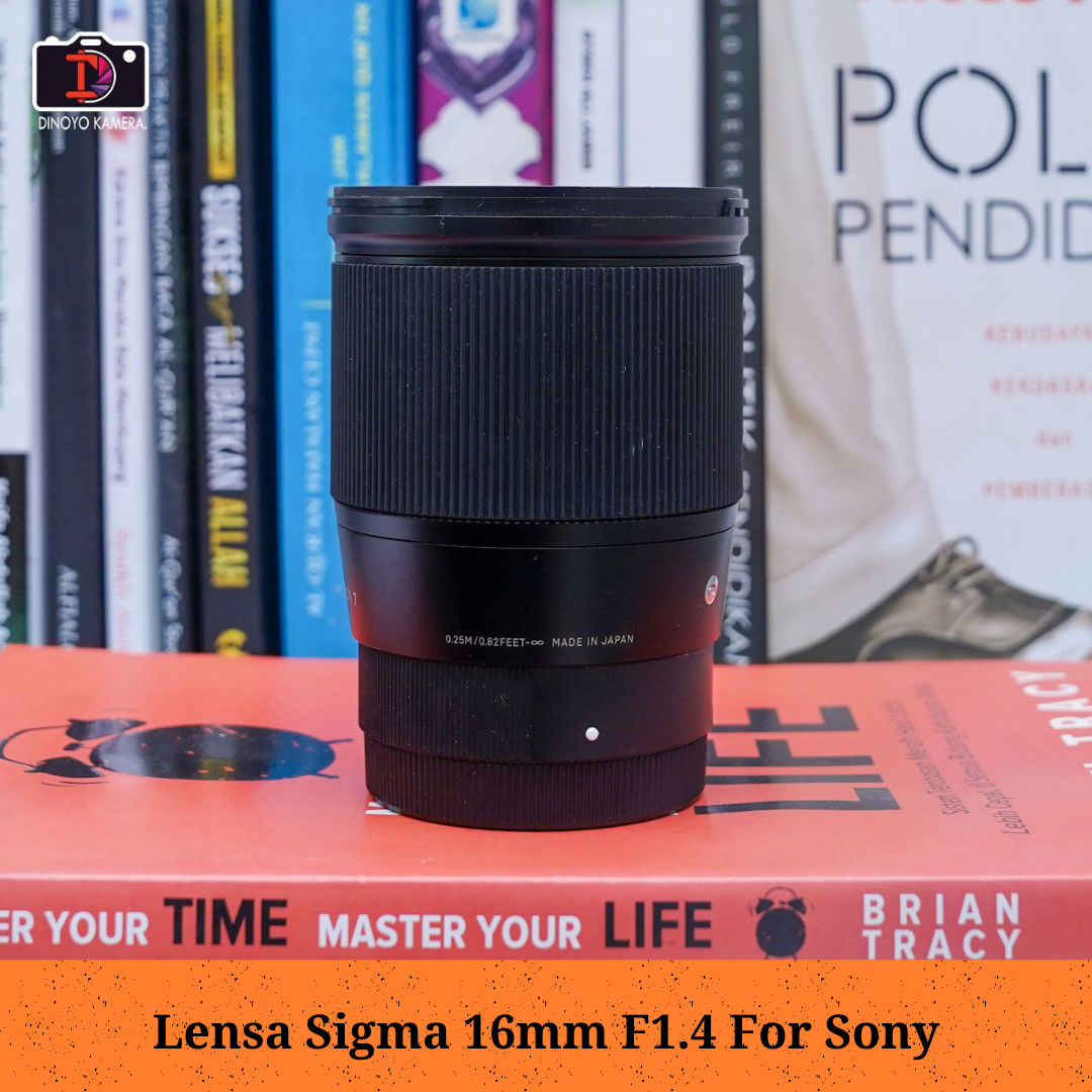 Lensa sigma 16mm for sony