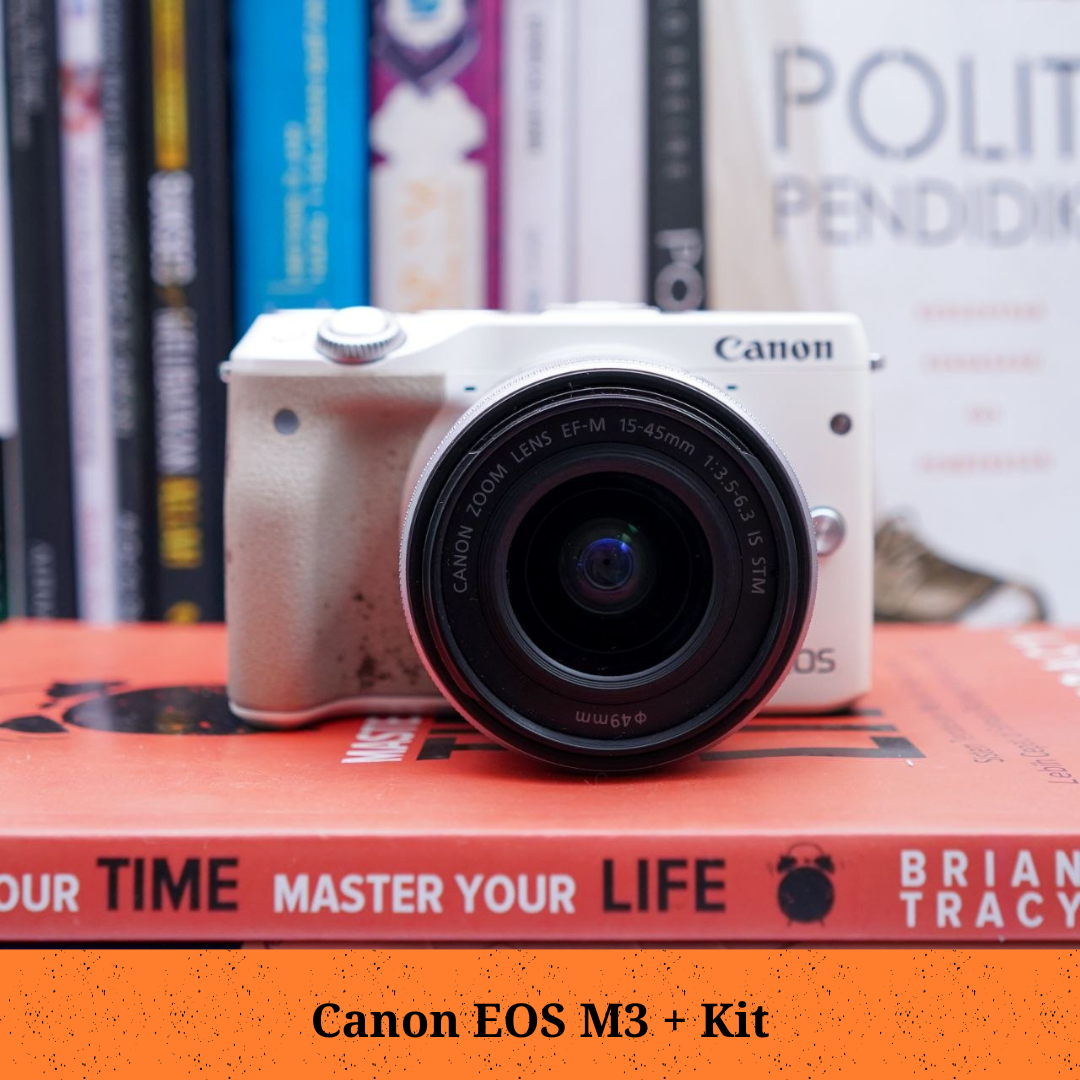 Canon Eos m3 + kit 18 55mm (white)