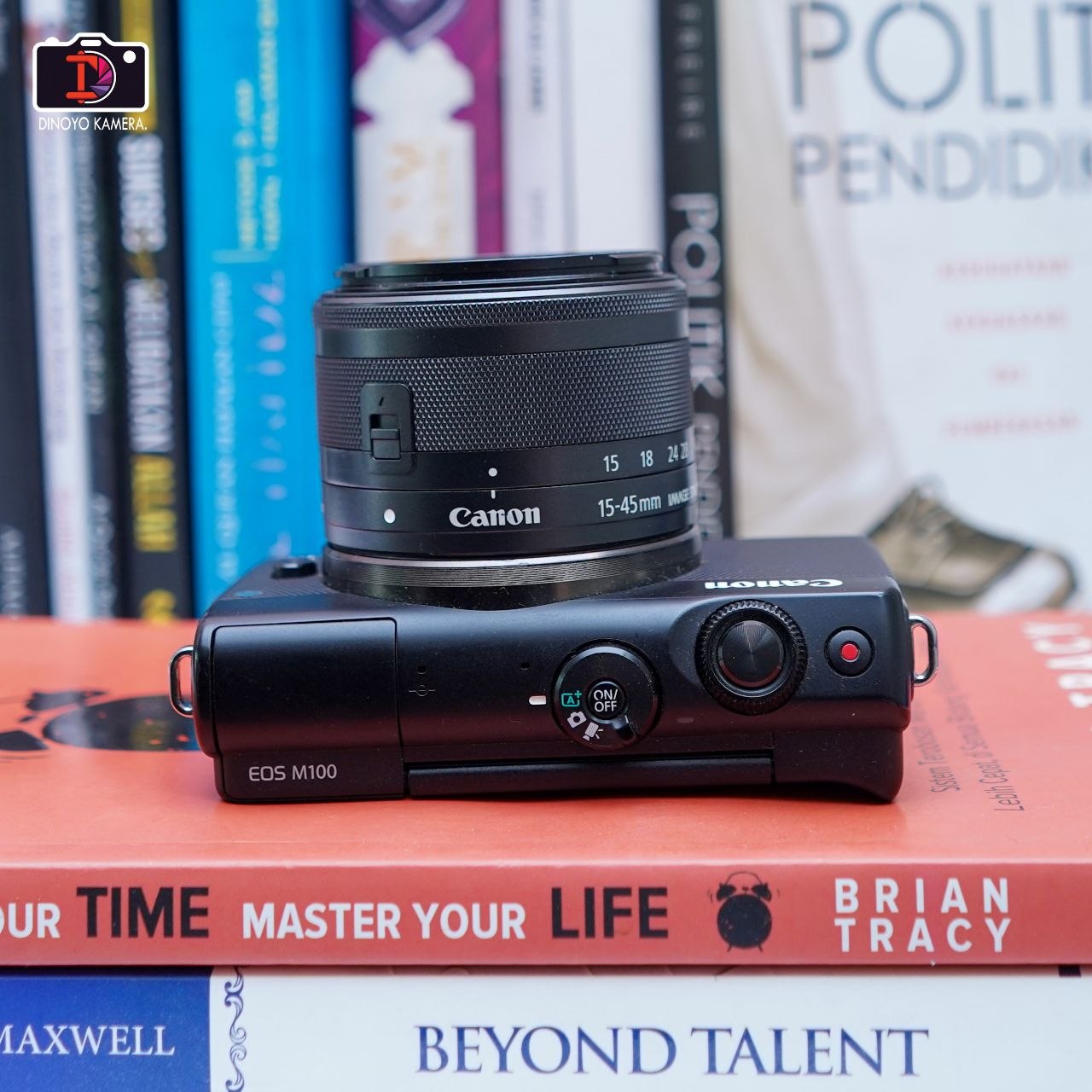 Canon m100 + kit 15 45mm black Kondisi Baik