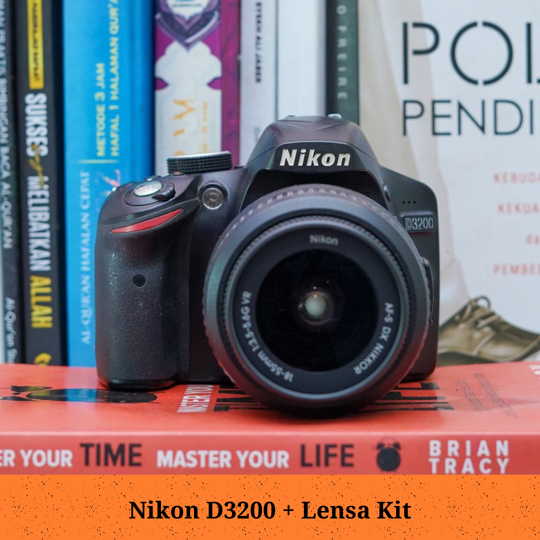 Nikon d3200 + kit 18 55mm VR