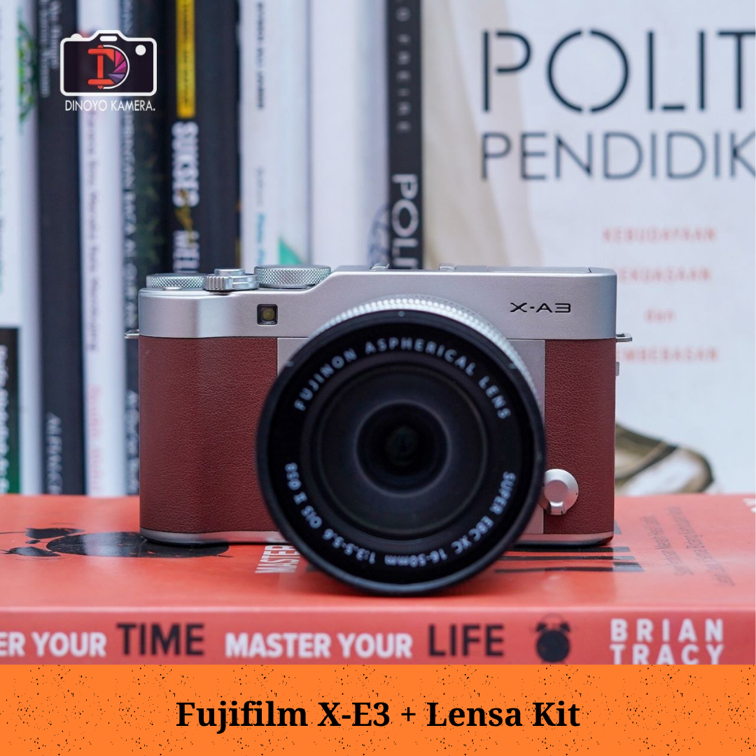 Fujifilm Xa3 + kit 16 50mm (Brown Silver) Kondisi Fungsional baik