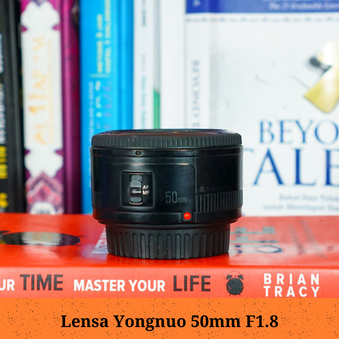 Lensa Yongnuo 50mm for canon Kondisi Baik