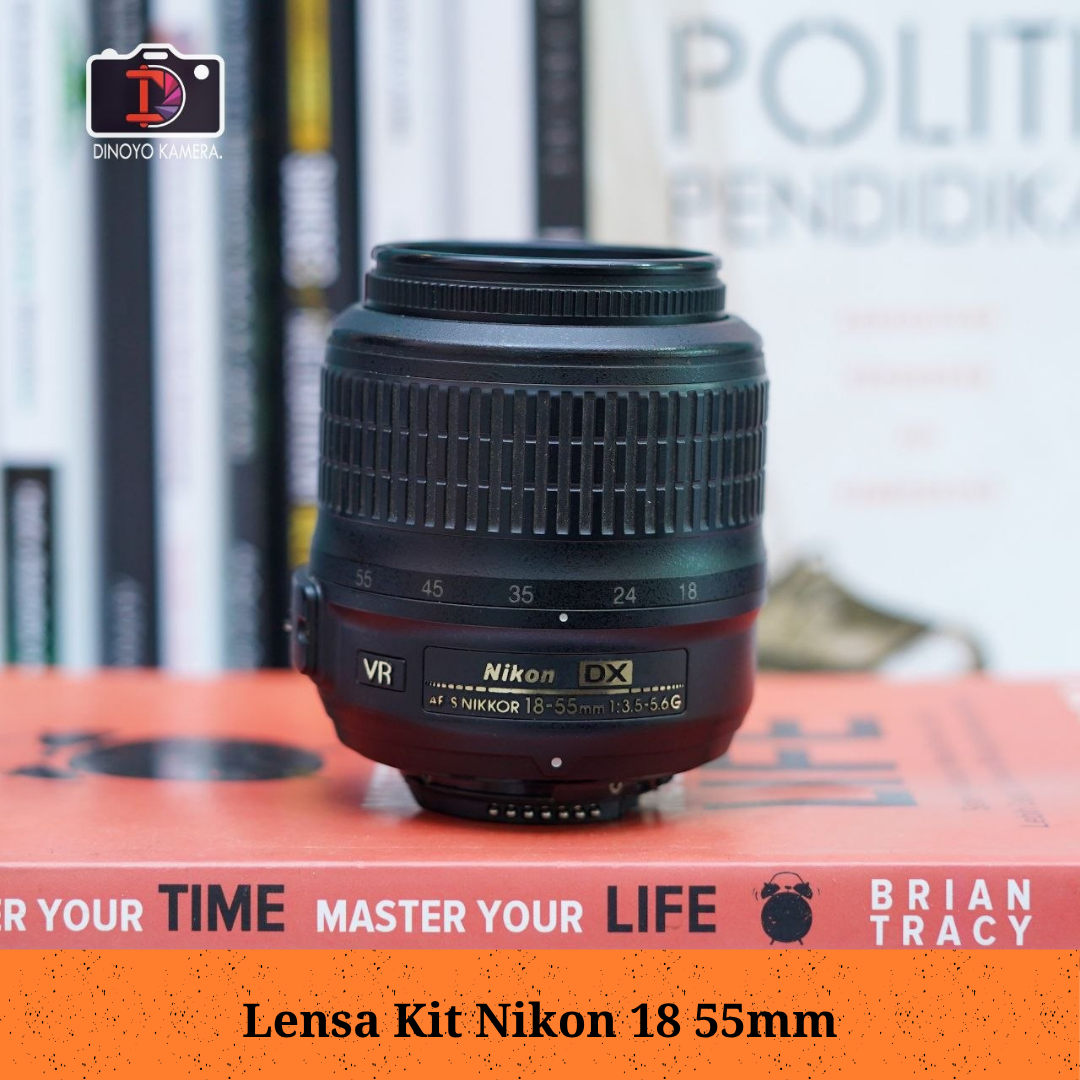 Lensa kit Nikon 18 55mm VR Kondisi Baik