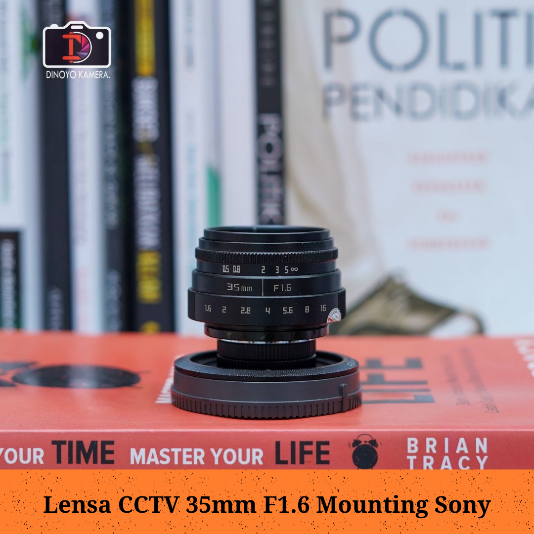 Lensa CCTV manual 35mm mounting Sony kondisi fungsi baik