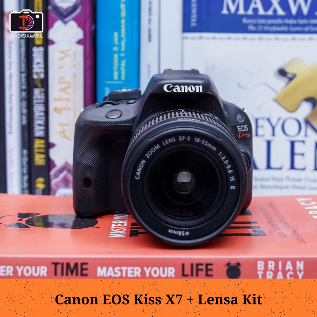 Canon Kiss X7 + kit 18 55mm Kondisi Baik
