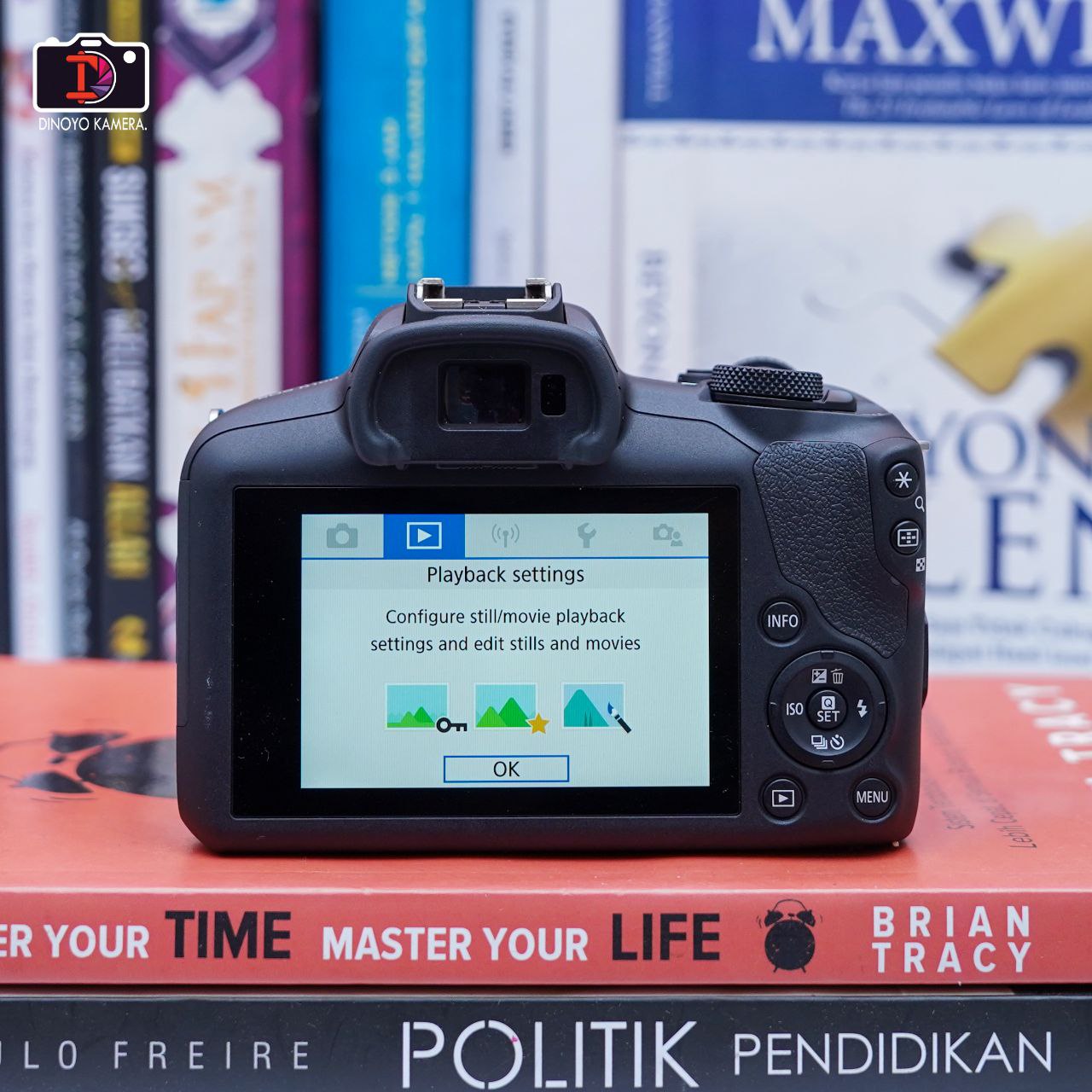 Canon R100 + kit 18 45mm Kondisi Baik